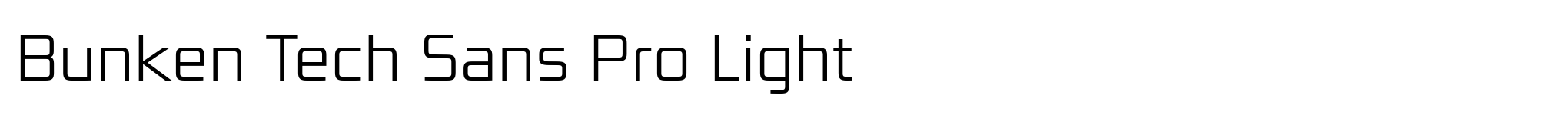 Bunken Tech Sans Pro Light image